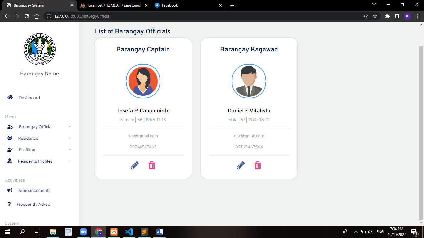 Barangay System Screenshot 2