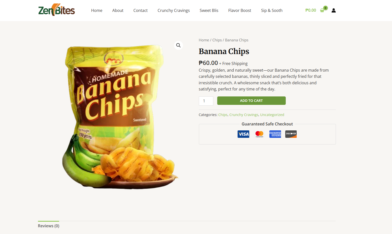 Add to Cart Page