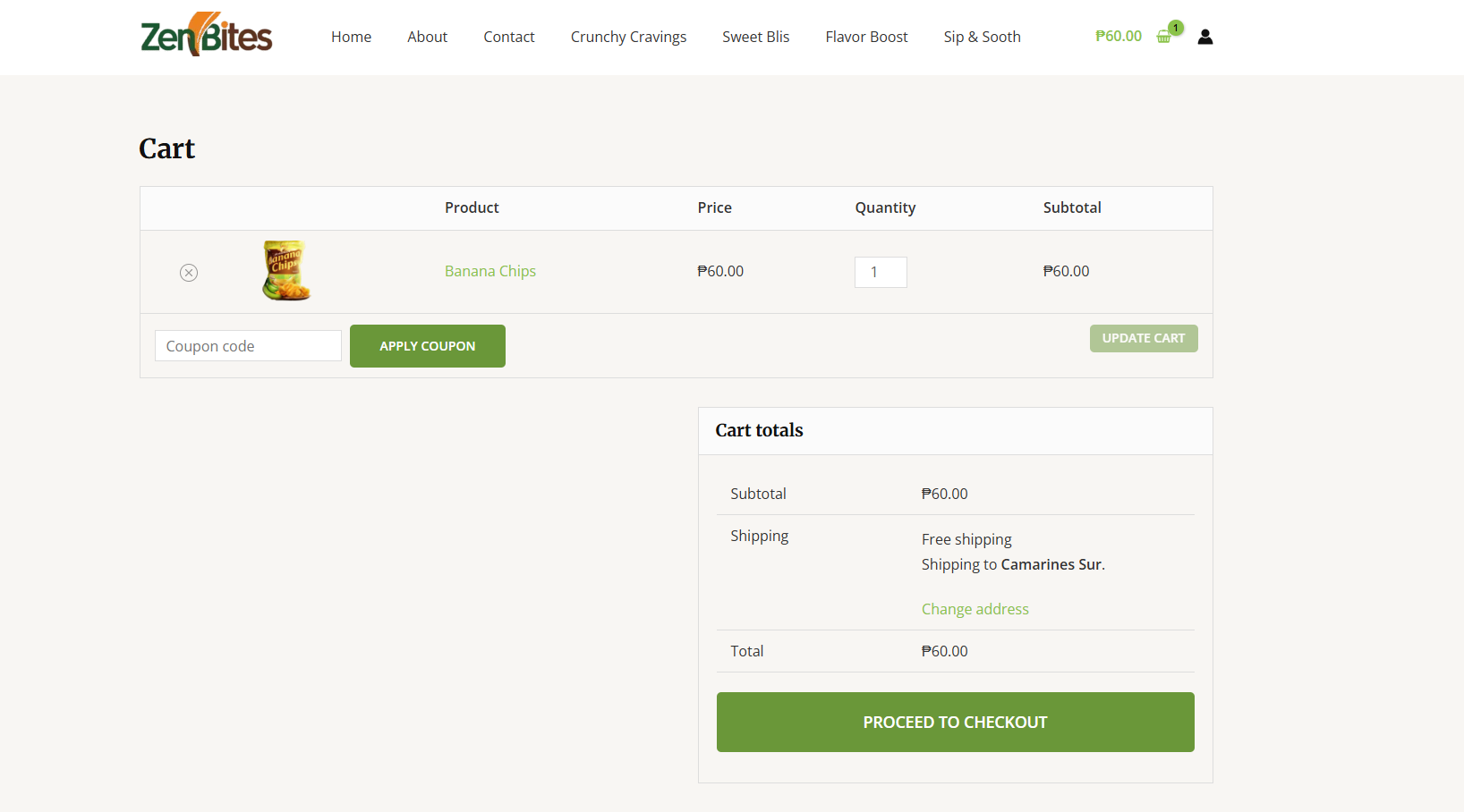 Cart Page